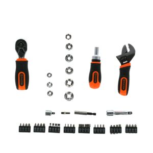 TOOLS SET 55PCS STUBBY 1/4" DRIVE TACTIX TOOLS SET 55PCS STUBBY 1/4" DRIVE TACTIX